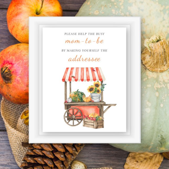 Pumpkin - Help the Busy Mom-to-Be Addressee Poster (Creator Uploaded)