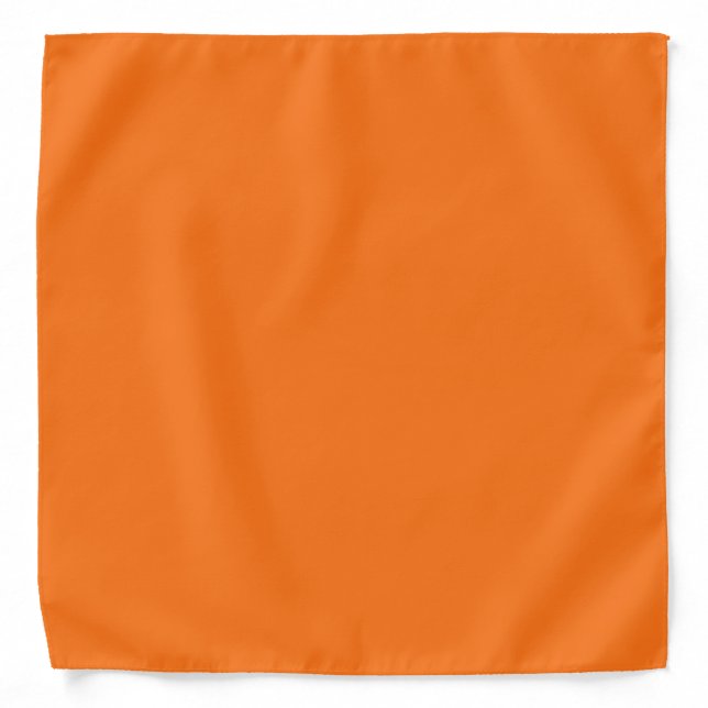 Pumpkin hex code FF7518 Bandana (Front)