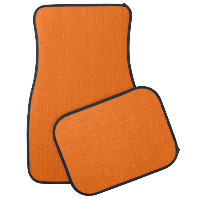 Pumpkin hex code FF7518 Car Mat (Set)