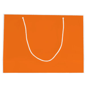 Pumpkin hex code FF7518 Large Gift Bag