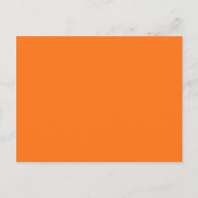 Pumpkin hex code FF7518 Postcard (Front)