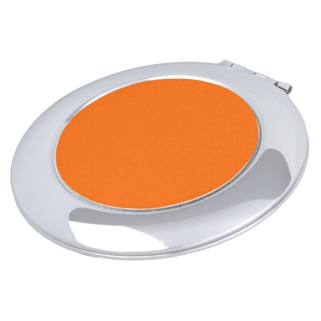 Pumpkin hex code FF7518 Vanity Mirror (Turned)