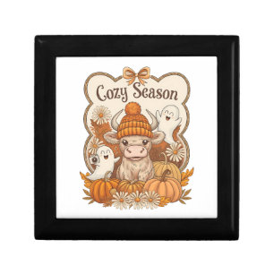 Pumpkin-highland Cow Ghost Halloween Gift Box