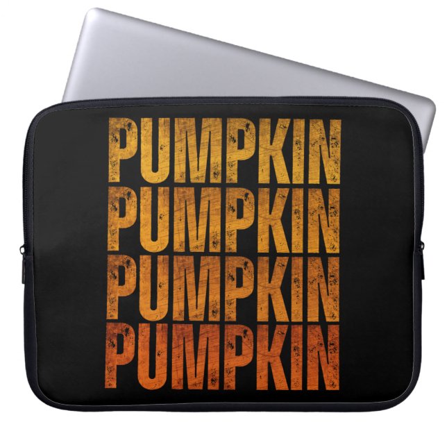 PUMPKIN HOLIDAY GIFT LAPTOP SLEEVE (Front)
