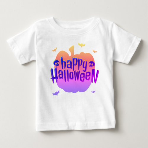 Pumpkin Horror Happy Halloween Toddler  Baby T_Shirt