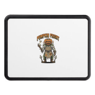 Pumpkin Horror Shirt Vintage Eyeball Halloween Art Hitch Cover