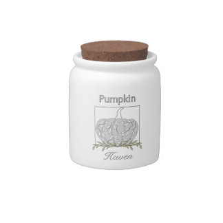 Pumpkin In Light- Pumpkin Haven Candy Jar