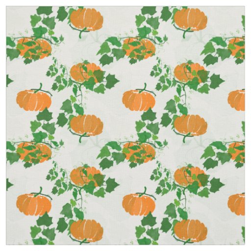 Pumpkin in the Fall Fabric