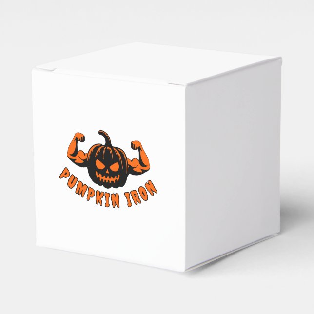 Pumpkin Iron  Favor Boxes (Front Side)