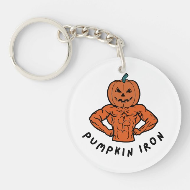 Pumpkin Iron  Keychain (Front)