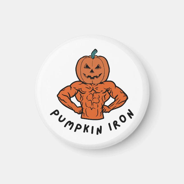 Pumpkin Iron  Magnet (Front)