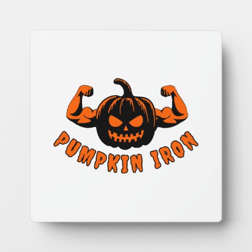 Pumpkin Iron  Plaque