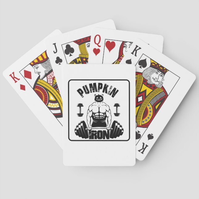Pumpkin Iron Poker Cards (Back)