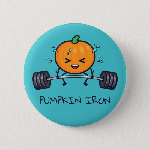 Pumpkin Iron Pun Button