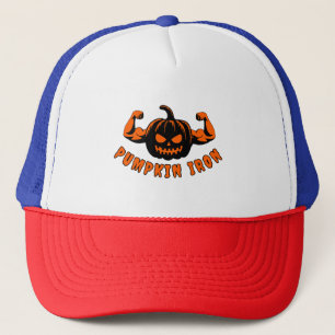 Pumpkin Iron Trucker Hat