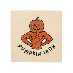 Pumpkin Iron Wood Wall Art