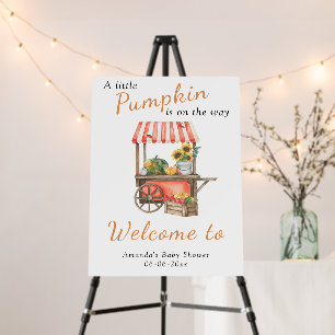 Pumpkin is on the way Welcome Baby shower Foam Board