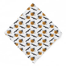 Pumpkin Jack O Lantern Bat Pattern Black Orange