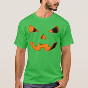 Pumpkin Jack O' Lantern Face, Evil Smile, Hallowee T-Shirt