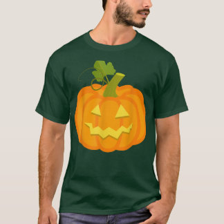 Pumpkin Jack O' Lantern Face, Evil Smile, Hallowee T-Shirt