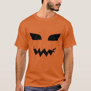 Pumpkin Jack o Lantern Halloween Scary Face T-Shirt