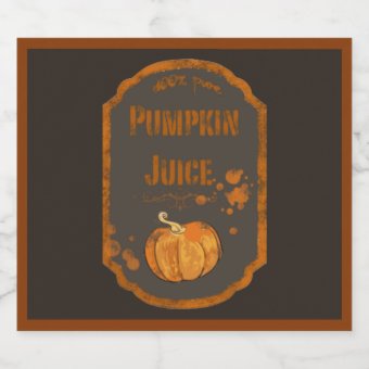 Pumpkin Juice Beer Labels | Zazzle