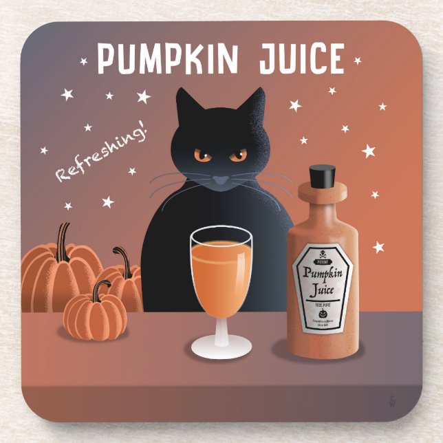 Pumpkin Juice Beverage Coaster (Front)