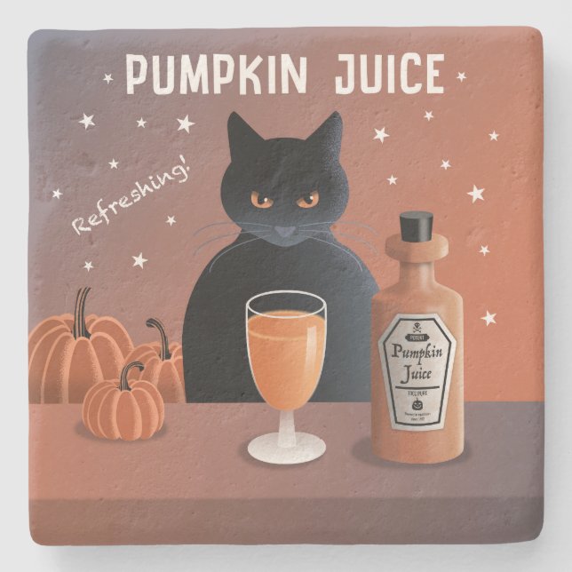 Pumpkin Juice Stone Coaster (Front)