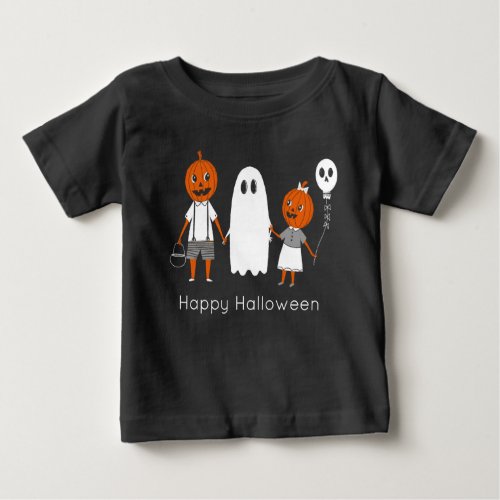 Pumpkin Kids Halloween Baby T_Shirt