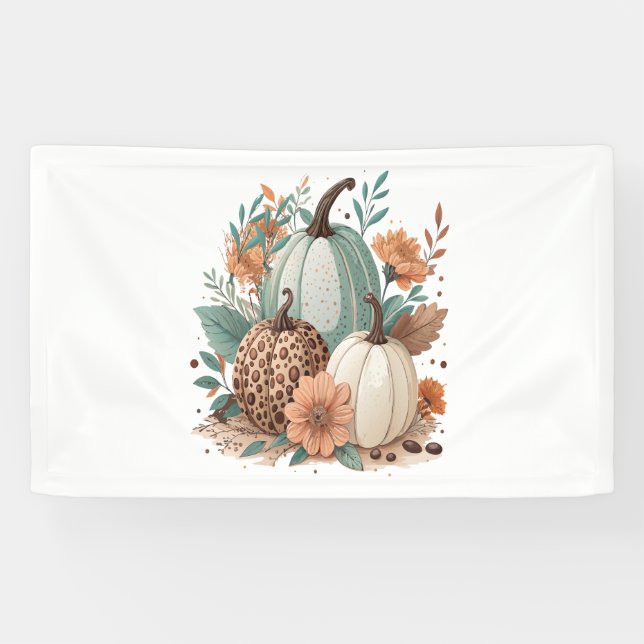 Pumpkin Kids Halloween Banner (Horizontal)