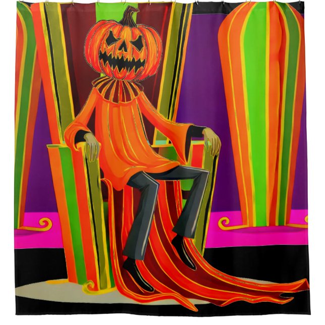Pumpkin King Shower Curtain (Front)