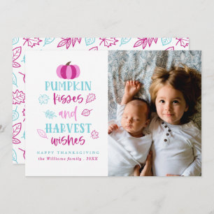 Pumpkin Kisses & Harvest Wishes Photo Cards