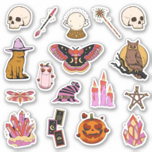 Pumpkin Kitty Halloween Magic Sticker Pack