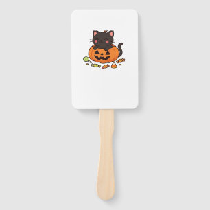 Pumpkin Kitty Parade Essential T-Shirt Hand Fan