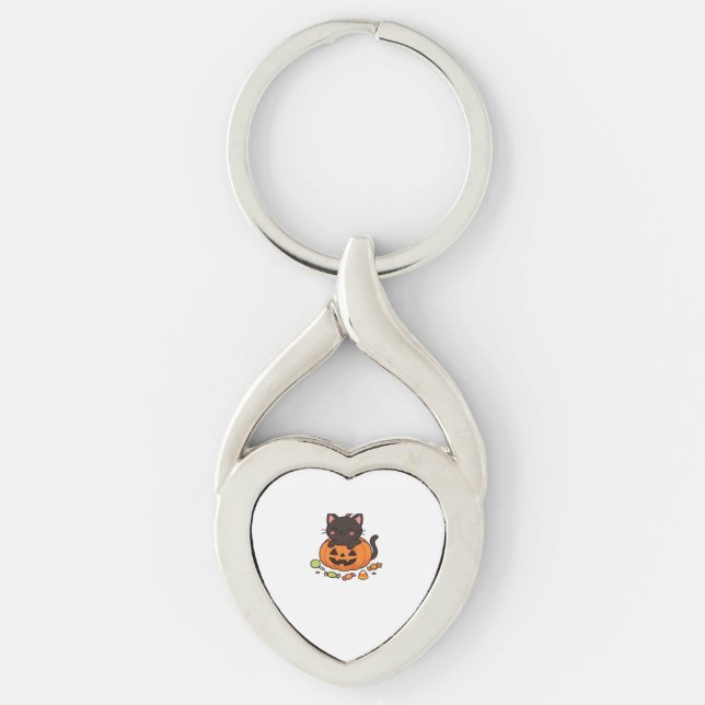 Pumpkin Kitty Parade Essential T-Shirt Keychain (Front)