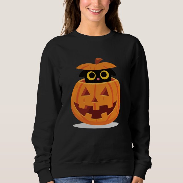 Pumpkin Kitty Sweatshirt (Front)