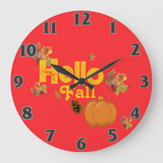 Pumpkin  large clock