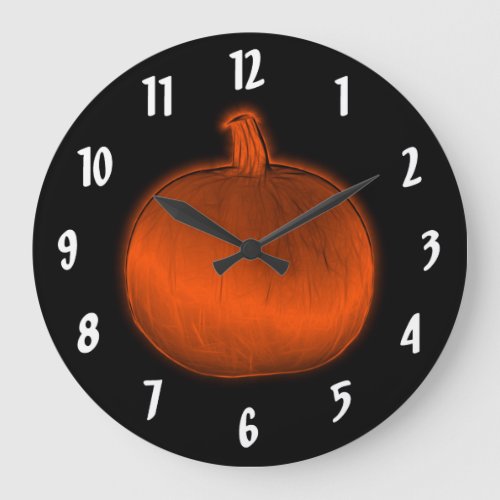 Pumpkin Large Clock