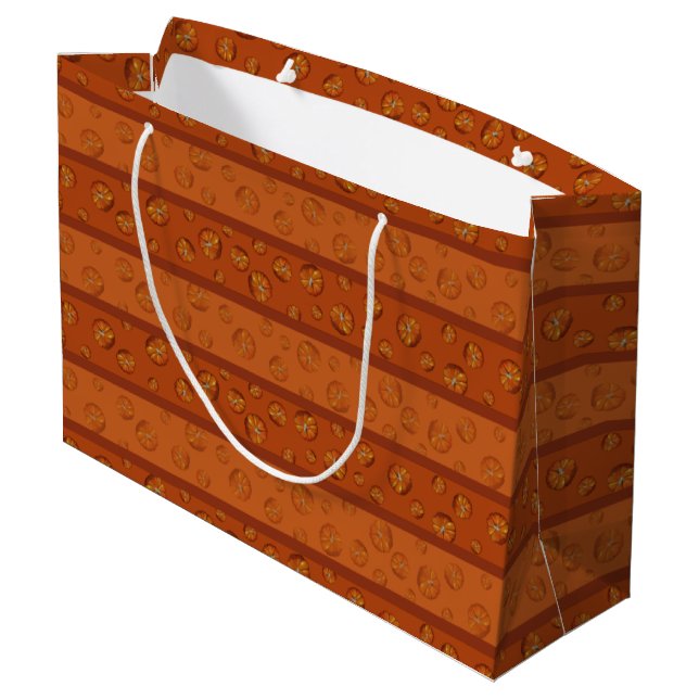 Pumpkin Large Gift Bags (Back Angled)