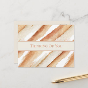 Pumpkin Latte Stripes Postcard