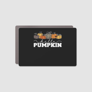 Pumpkin Leopard Fall Women Cute Autumn Season Than Car Magnet