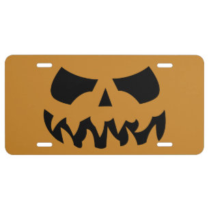 Pumpkin License Plate