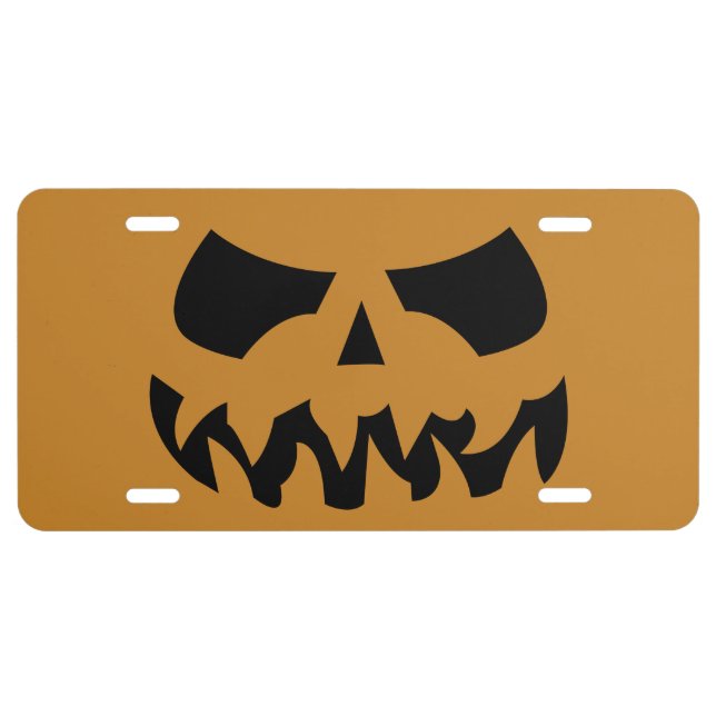 Pumpkin License Plate (Front)