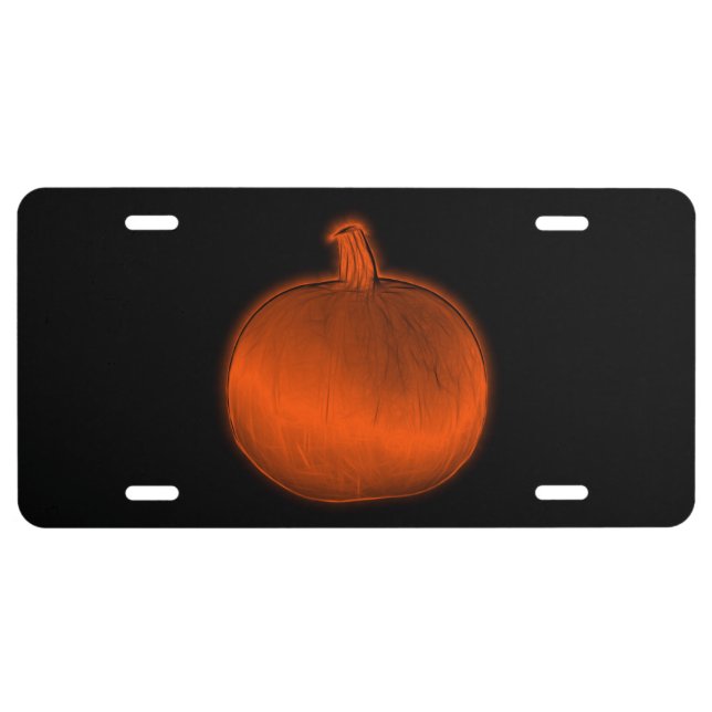 Pumpkin License Plate (Front)