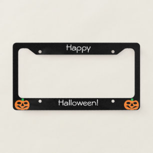 Pumpkin License Plate Frame