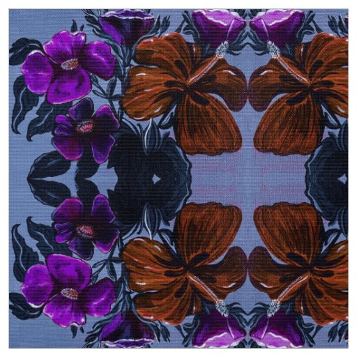 Pumpkin Lily in the Round Fabric