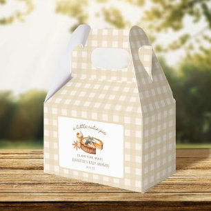 Pumpkin Little Cutie Pie Baby Shower Favor Boxes