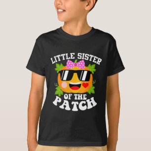 Pumpkin Little Sister Of The Patch Fun Halloween T-Shirt