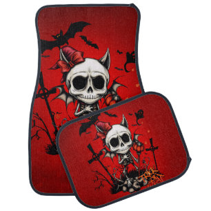 Pumpkin Magic and Bone Fun. Car Floor Mat