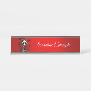 Pumpkin Magic and Bone Fun. Desk Name Plate